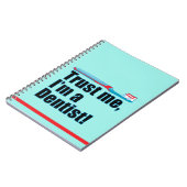 歯医者おもしろいのジョークブルー ノートブック (左側)