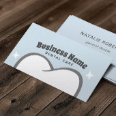 歯医者かわいい白歯ベビーブルーデンタルケア 名刺