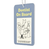 歯医者が乗ってる。歯科おもしろい医の漫画。 カーエアーフレッシュナー (左)