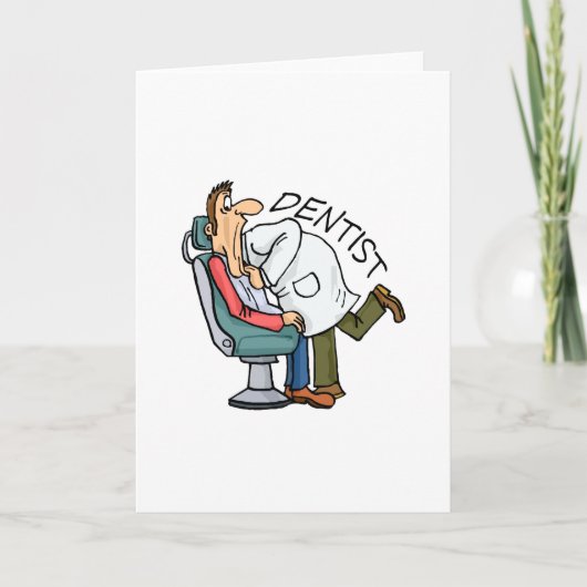 歯医者が広く開いている シーズンカード (正面)