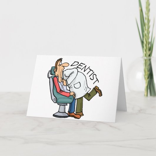 歯医者が広く開いている シーズンカード (正面)