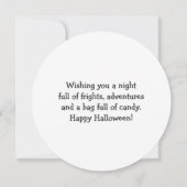 歯医者さんでのぞっとするハロウィンの夜 カード (裏面)