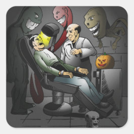 歯医者さんでハロウィンの夜 ステッカー