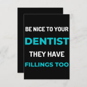 歯医者さんにも薬が入ってて サンキューカード (正面/裏面)