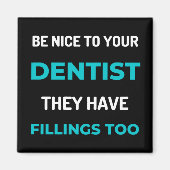 歯医者さんにも薬が入ってて マグネット (正面)