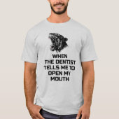 歯医者さんへようこそ 面白い Tシャツ (正面)