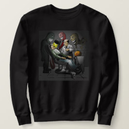 歯医者でのハロウィーンの夜 スウェットシャツ