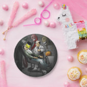 歯医者でのハロウィーンの夜 ペーパープレート (パーティー)