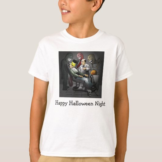 歯医者でハッピーハロウィンナイト Tシャツ (正面)
