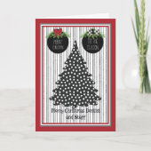 歯医者とスタッフのためのクリスマスカード サンキューカード (正面)