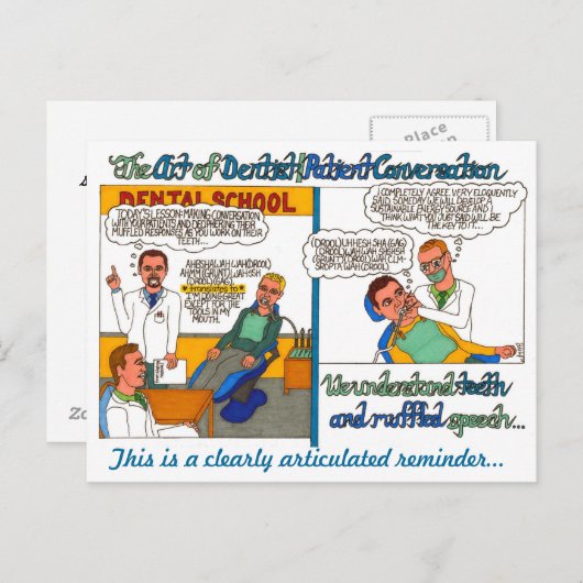 歯医者と患者との会話術 ポストカード (正面/裏面)