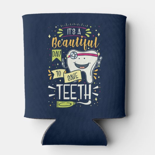 歯医者と救ナースに美しい日 缶クーラー (裏面)