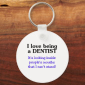 歯医者になるのが大好き キーホルダー (正面)