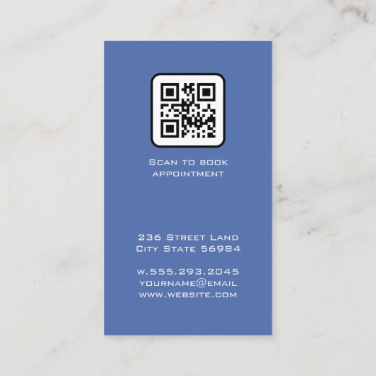 歯医者による歯検査 | Tooth Aidロゴ 名刺 (裏面)