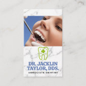 歯医者による歯検査 | Tooth Aidロゴ 名刺 (正面)