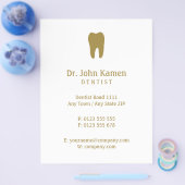 歯医者に名前を付ける |金ゴールド情報 チラシ (シングル)