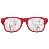 歯医者に親切おもしろいだ レトロサングラス (正面)