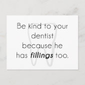 歯医者に親切にしろ！ ポストカード (正面)