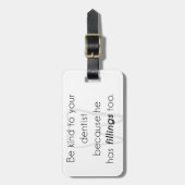歯医者に親切にしろ! ラゲッジタグ (正面縦)