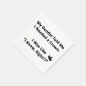 歯医者に言われた スタンダードカクテルナプキン (角)