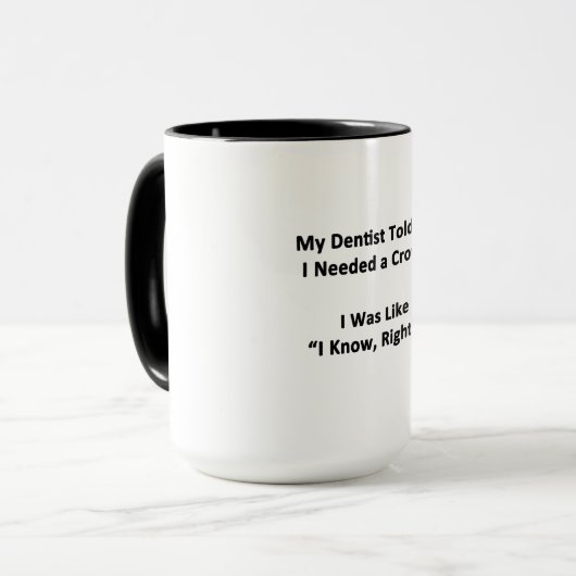 歯医者に言われた マグカップ (正面左)