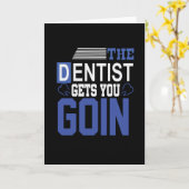 歯医者に連れて行かれる カード (黄色い花)