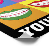 歯医者のおもしろい歯科矯正医を自分で抱き締める ポスター (角)