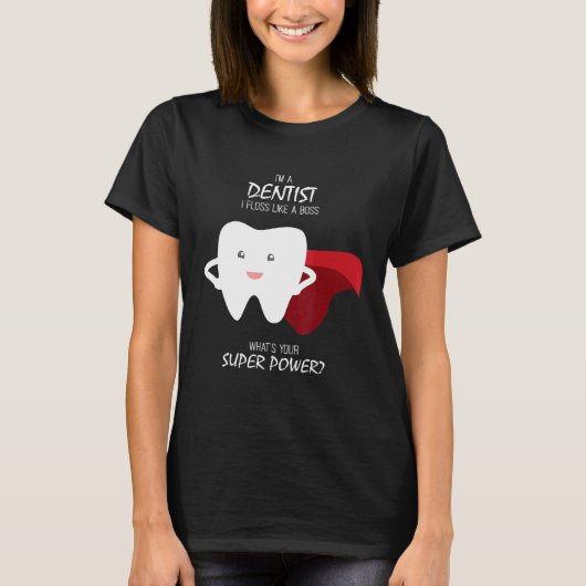 歯医者のようなボスをする Tシャツ (正面)
