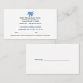 歯医者のアポイントメント通知 |歯科医院Busi 名刺 (正面/裏面)