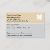 歯医者のオフィスモダンシンプルアポイントメントカード 予約カード (正面)