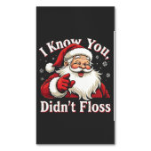 歯医者のサンタさんには行ってない事は知ってる マグネット名刺 (正面縦)