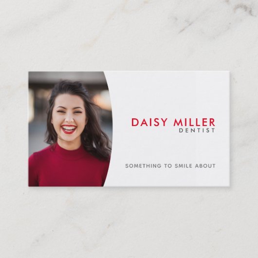 歯医者のスローガンの名刺 名刺 (正面)