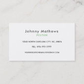 歯医者のスローガン名刺 名刺 (裏面)