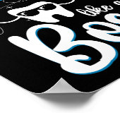 歯医者のデンタルフロスのようなボス ポスター (角)