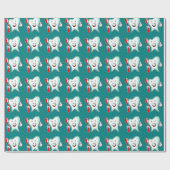 歯医者のハッピーティース ラッピングペーパー (フラット)