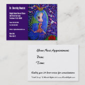 歯医者のビジネスとアポイントメントのカード歯の妖精 予約カード (正面/裏面)