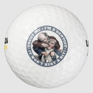 歯医者のユーモアのゴルフボール ゴルフボール