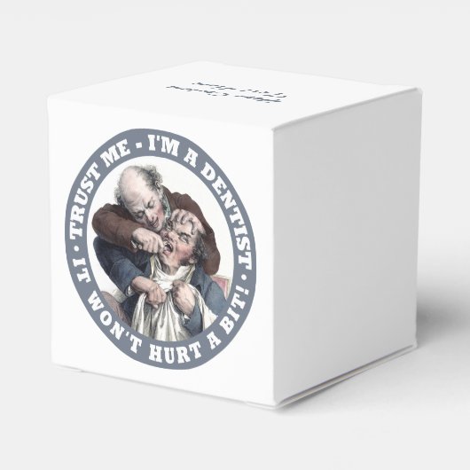 歯医者のユーモアカスタムの好意ボックス フェイバーボックス (裏面サイド)