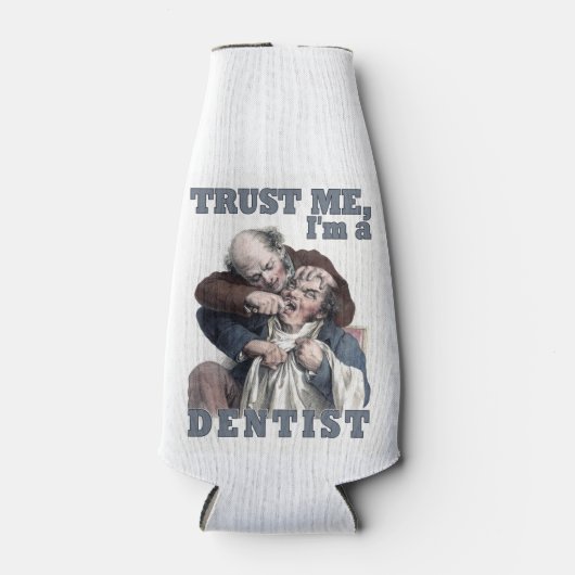 歯医者のユーモア名前をカスタムするドリンククール ボトルクーラー (正面)