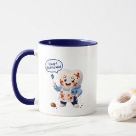 歯医者のユーモア チョコレート ツートン コーヒーマグ マグカップ