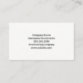 歯医者のロゴ |歯ブラシ 名刺 (裏面)