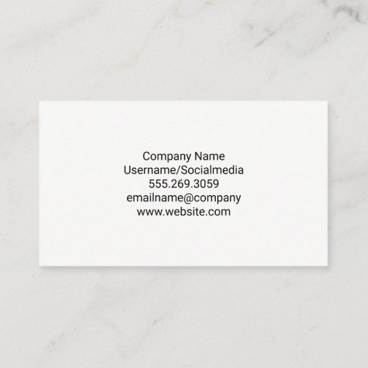 歯医者のロゴ |歯ブラシ 名刺 (裏面)