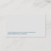 歯医者のロゴ | 歯科医院椅子 名刺 (裏面)