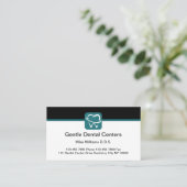 歯医者の予算アポイントメント名刺 名刺 (スタンド正面)