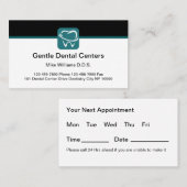 歯医者の予算アポイントメント名刺 名刺 (正面/裏面)