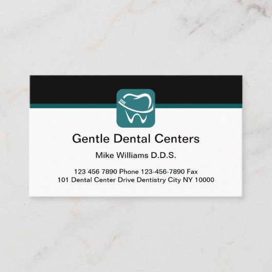 歯医者の予算アポイントメント名刺 名刺 (正面)