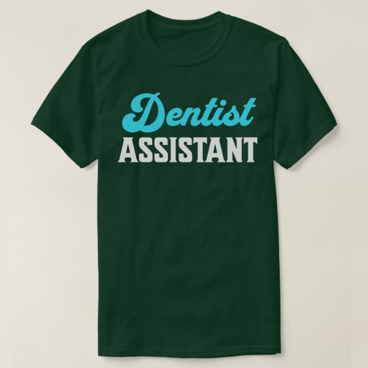 歯医者の助手の歯科医師会 Tシャツ (デザイン正面)