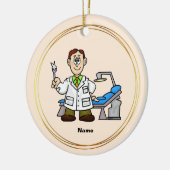 歯医者の名前を持つ歯医者の日のオーナメント セラミックオーナメント (左)