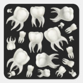 歯医者の夢の歯シール スクエアシール (正面)