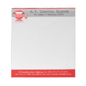 歯医者の大きな口の小さな歯科用ノートパッド ノートパッド (正面)